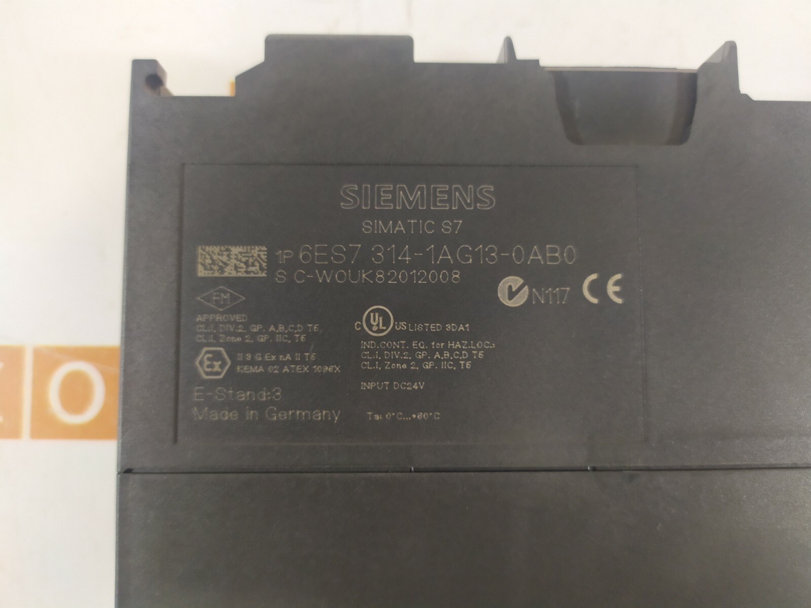 SIEMENS 6ES7314-1AG13-0AB0 S7-300 CPU 314 + 6ES7953-8LG11-0AA0 – USED TESTED