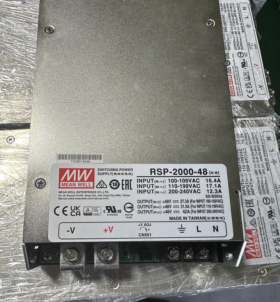 1pcs used RSP-2000-48 2000W 48V 42A switching power supply Free delivery#