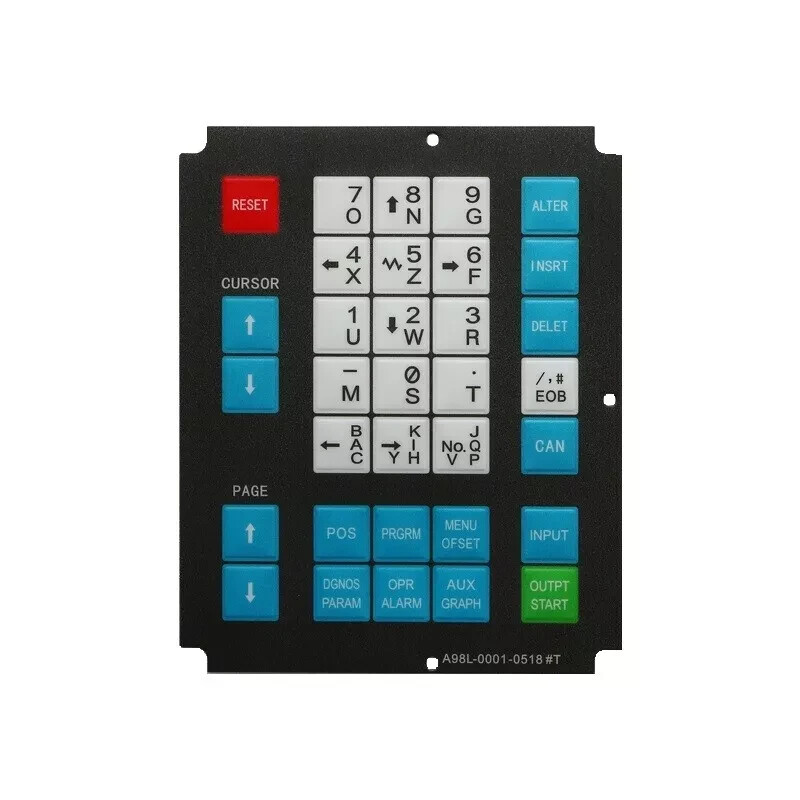 US New FANUC A98L-0001-0518#T Membrane Keysheet Keypad Keyboard Free Shipping