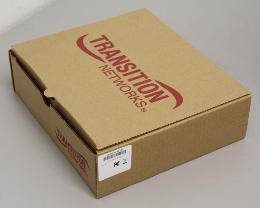 Brand New Transition Networks L COM J/E-PSW-FX-03 JEPSWFX03 Media Converter