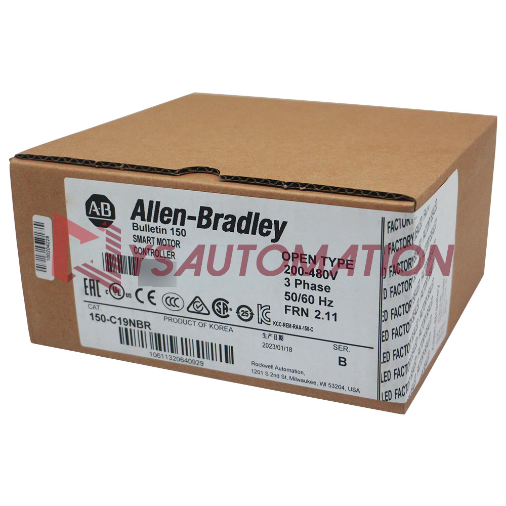 Factory Sealed Allen-Bradley 150-C19NBR SMC-3 19A Smart Motor Controller OEM