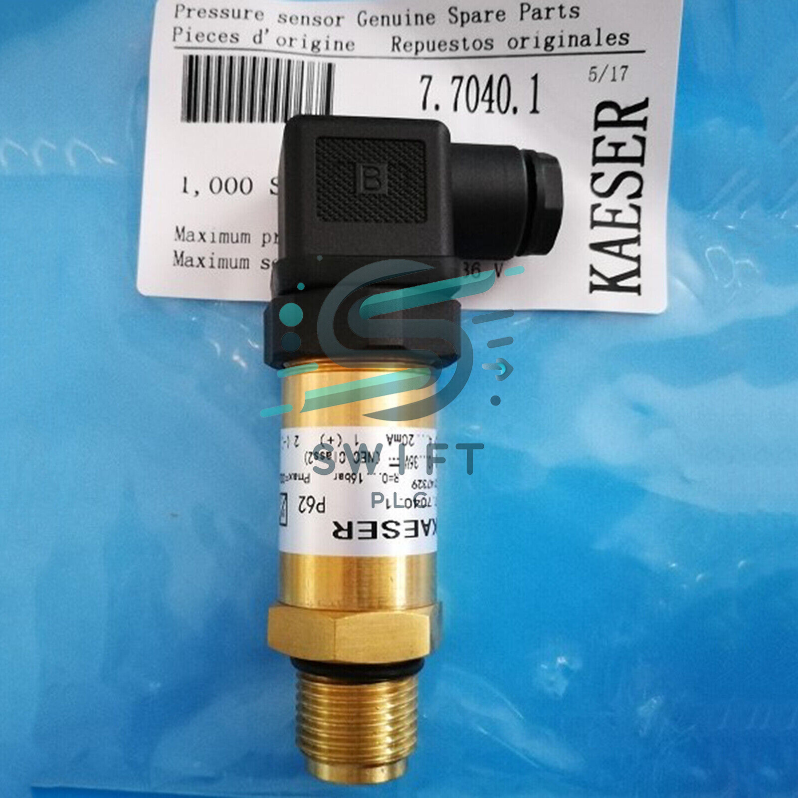 New for Kaeser 7.7040.1 Screw Air Compressor Part Pressure Sensor Transducer