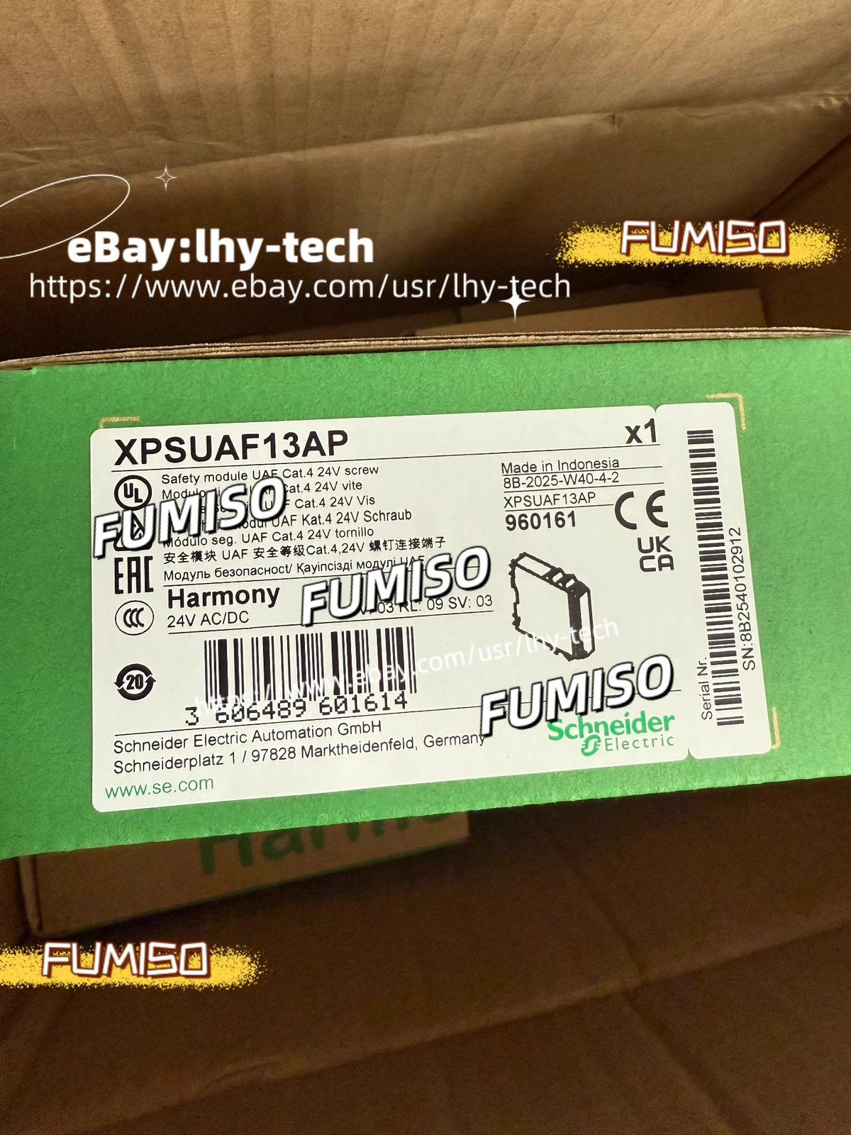For NEW schneider XPSUAF13AP safety relay With box&lhy