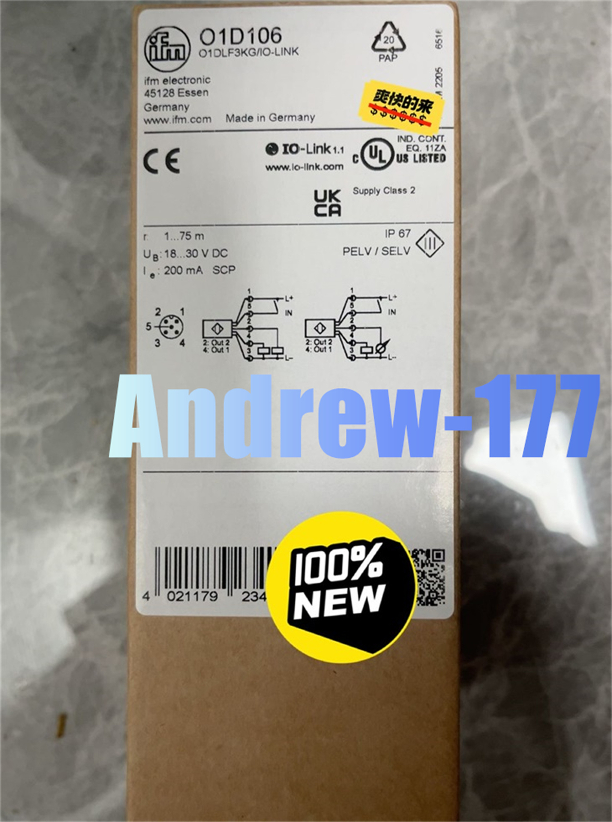 IFM O1D106 O1D106 sensor O1D106