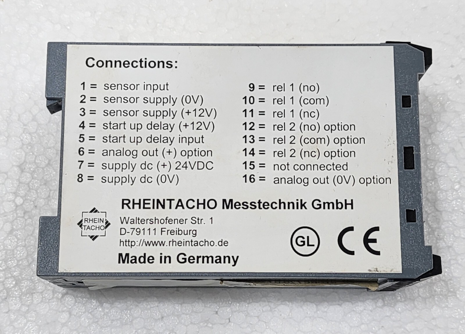 2x RHEINTACHO 5823.200 SPEEDMONITOR 4SSZ1002