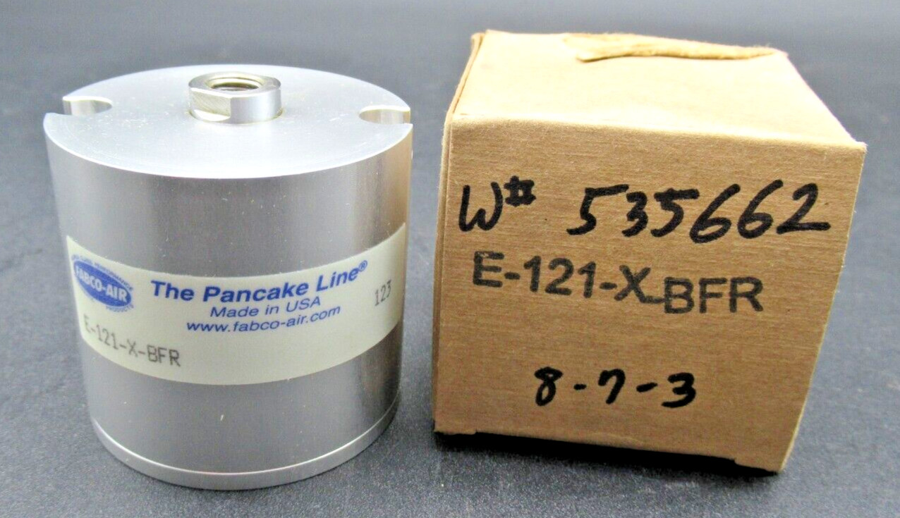 Fabco-Air E-121-X-BFR Double Acting Pancake Line Cylinder 28.5mm, 1-1/8″ *NEW*