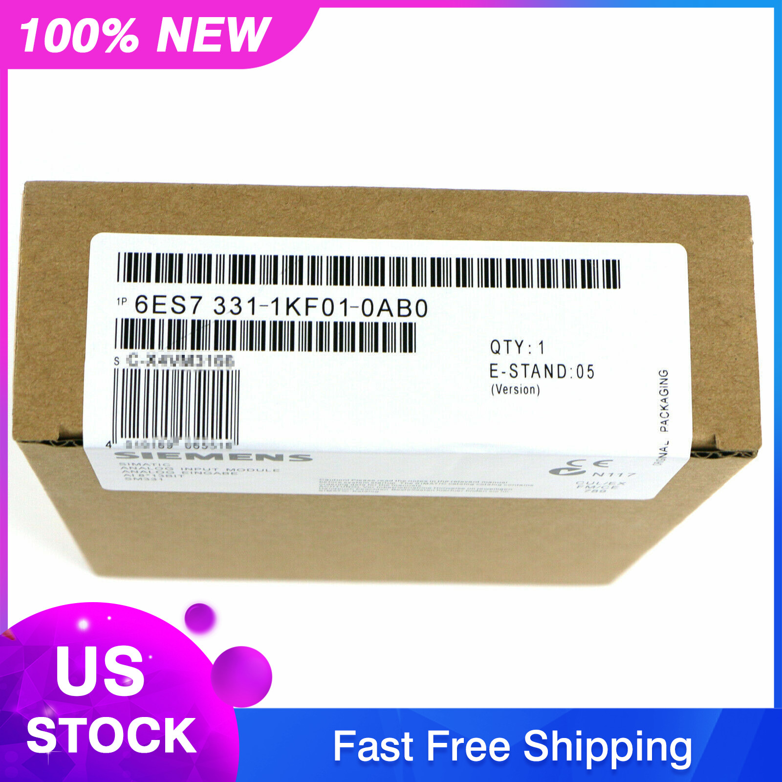6ES7 331-1KF01-0AB0 NEW SIEMENS 6ES7331-1KF01-0AB0 S7-300 Analog Input Module