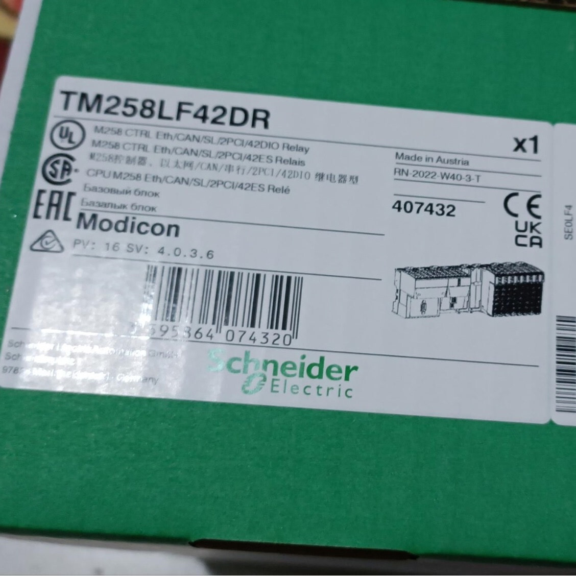 1PC TM258LF42DR PLC Module TM258LF42DR New In Box Expedited Shipping
