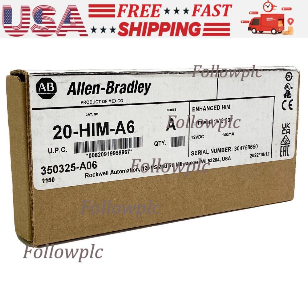 Allen Bradley 20-HIM-A6 PowerFlex HIM FW V 2.007 USA US Free Tax