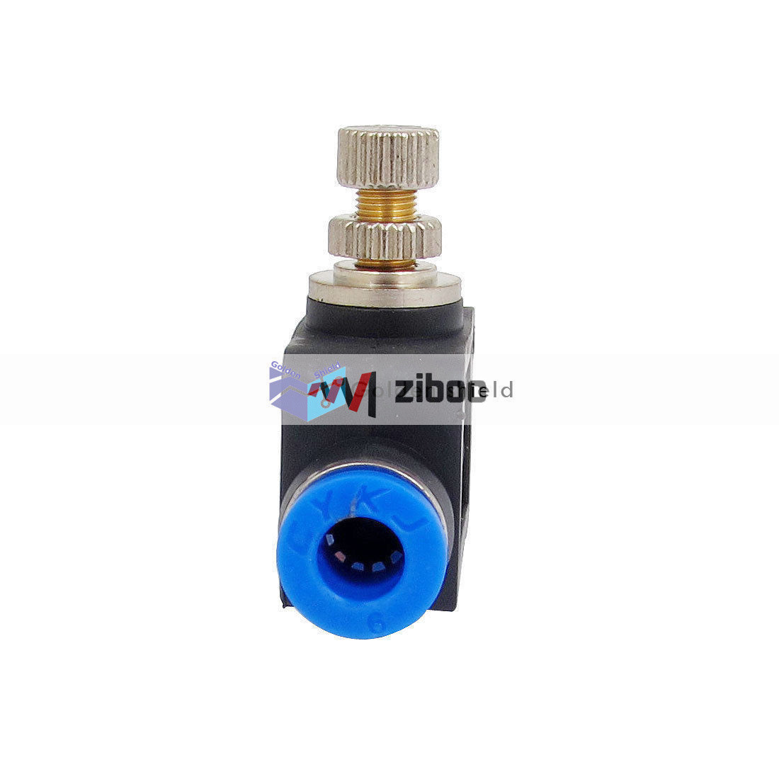 2Pcs 6mm OD Tube Union Air Flow Speed Control Valve Pneumatic Push in Fittings✦K