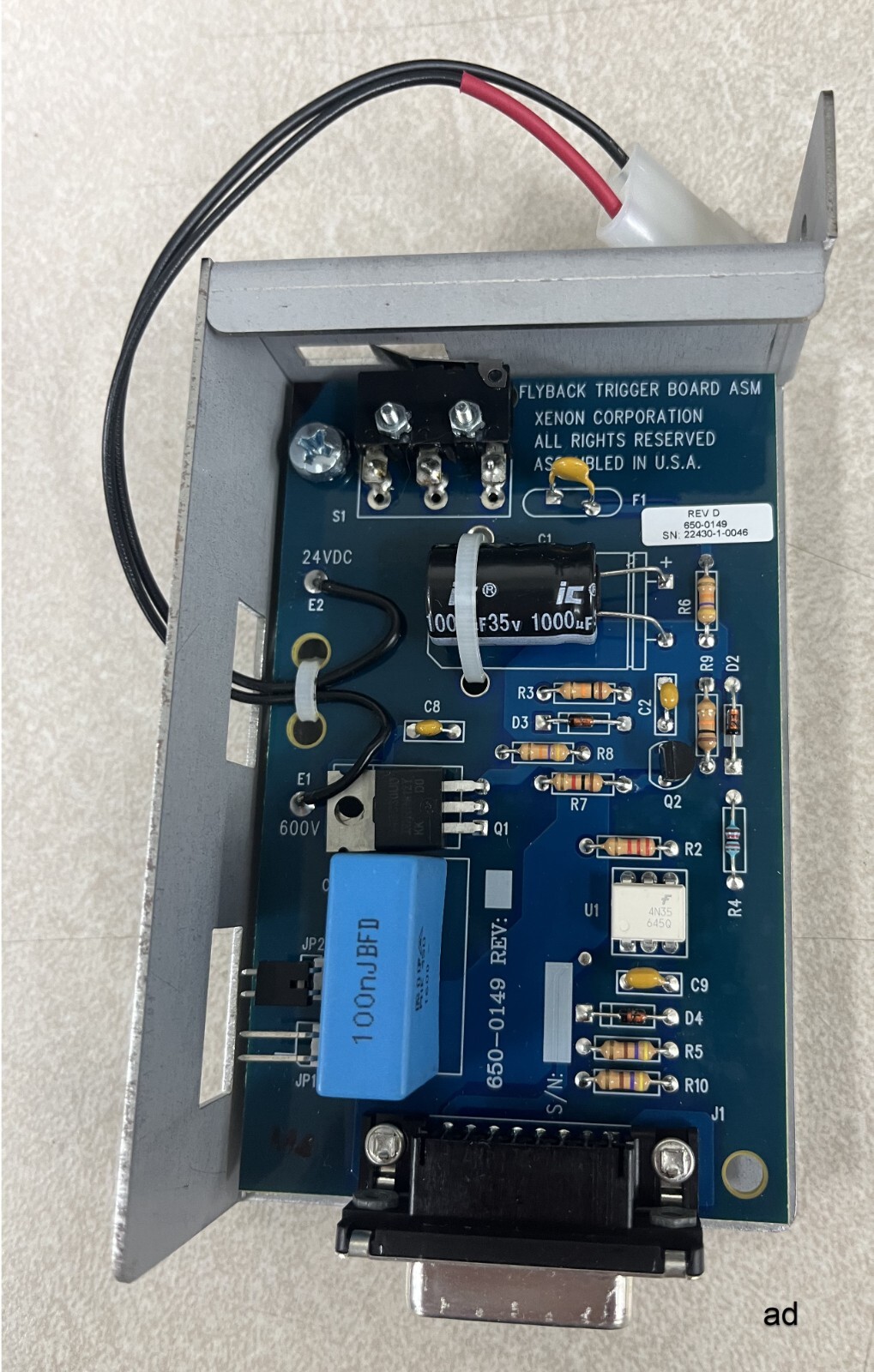 Xeon Flyback Trigger Board Assembly 620-0038 (Refurbished)