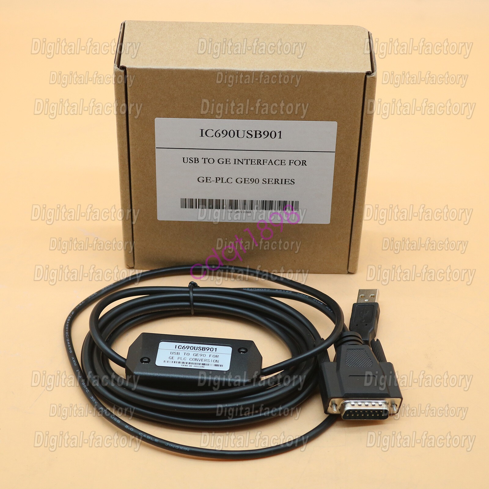1PS New For GE Fanuc IC690USB901 GE90-30/GE90-70 Series Download Cable