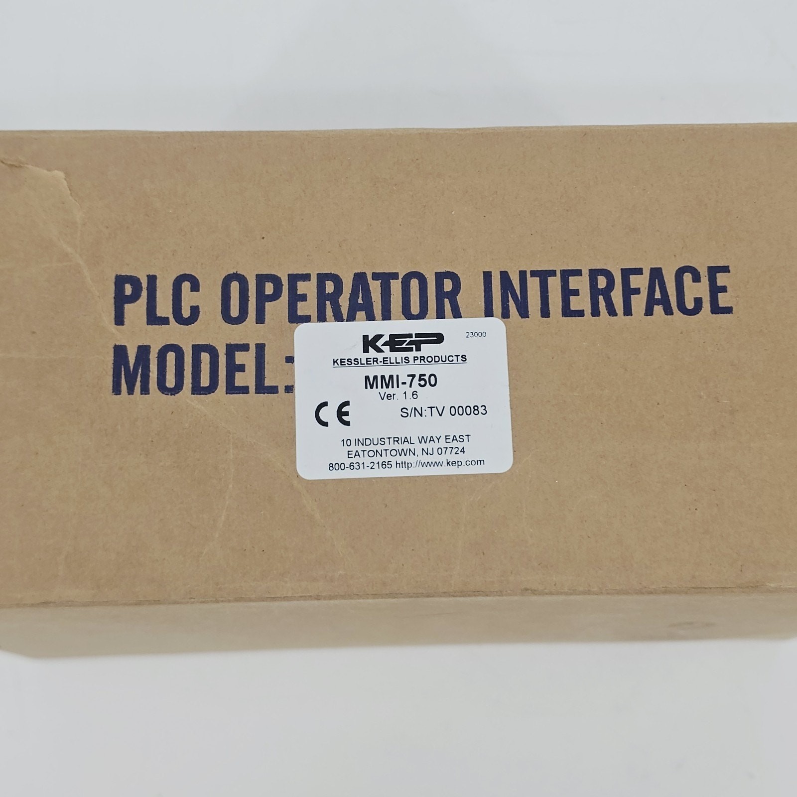 KEP Kessler-Ellis Products MMI-750 Touch Screen Interface Control Panel E7 1.6