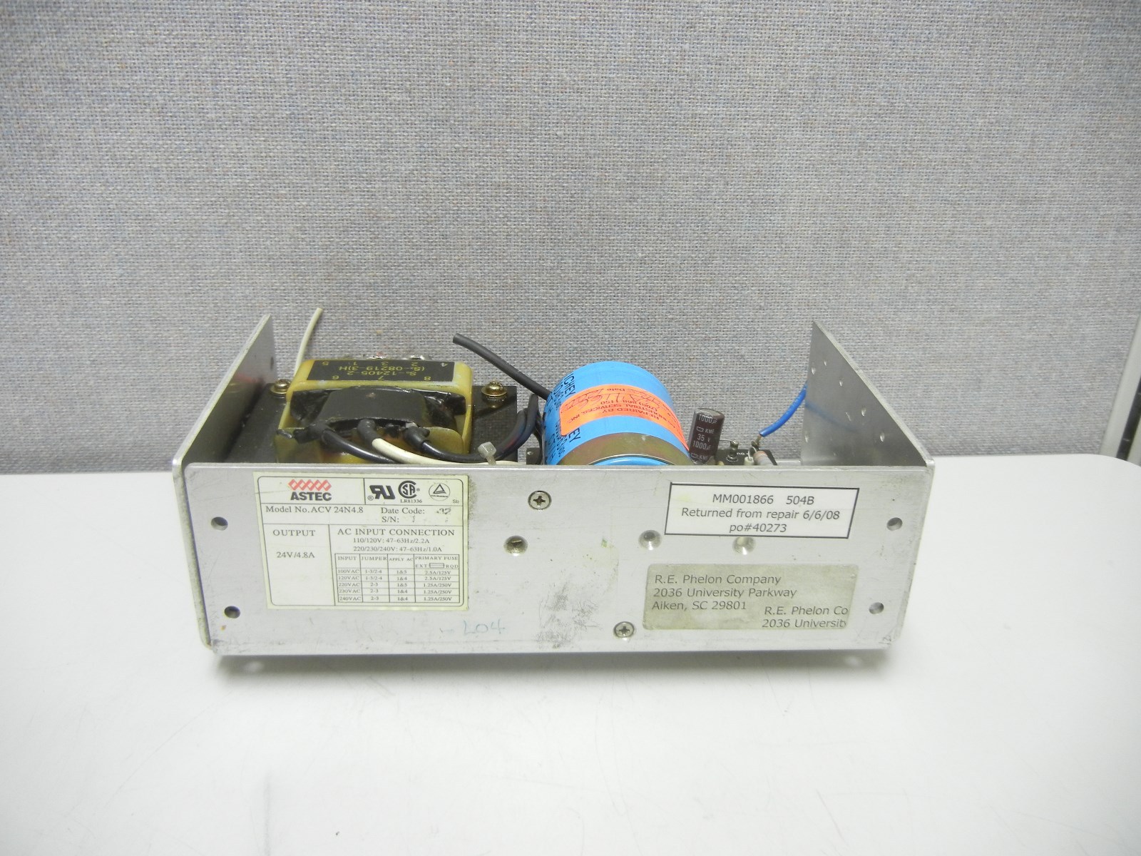 ASTEC ACV 24N4.8 USED POWER SUPPLY ACV24N48