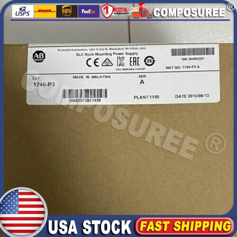 New Factory Sealed AB 1746-P3 SLC 500 Power Supply Module 1746P3 US Free Tax