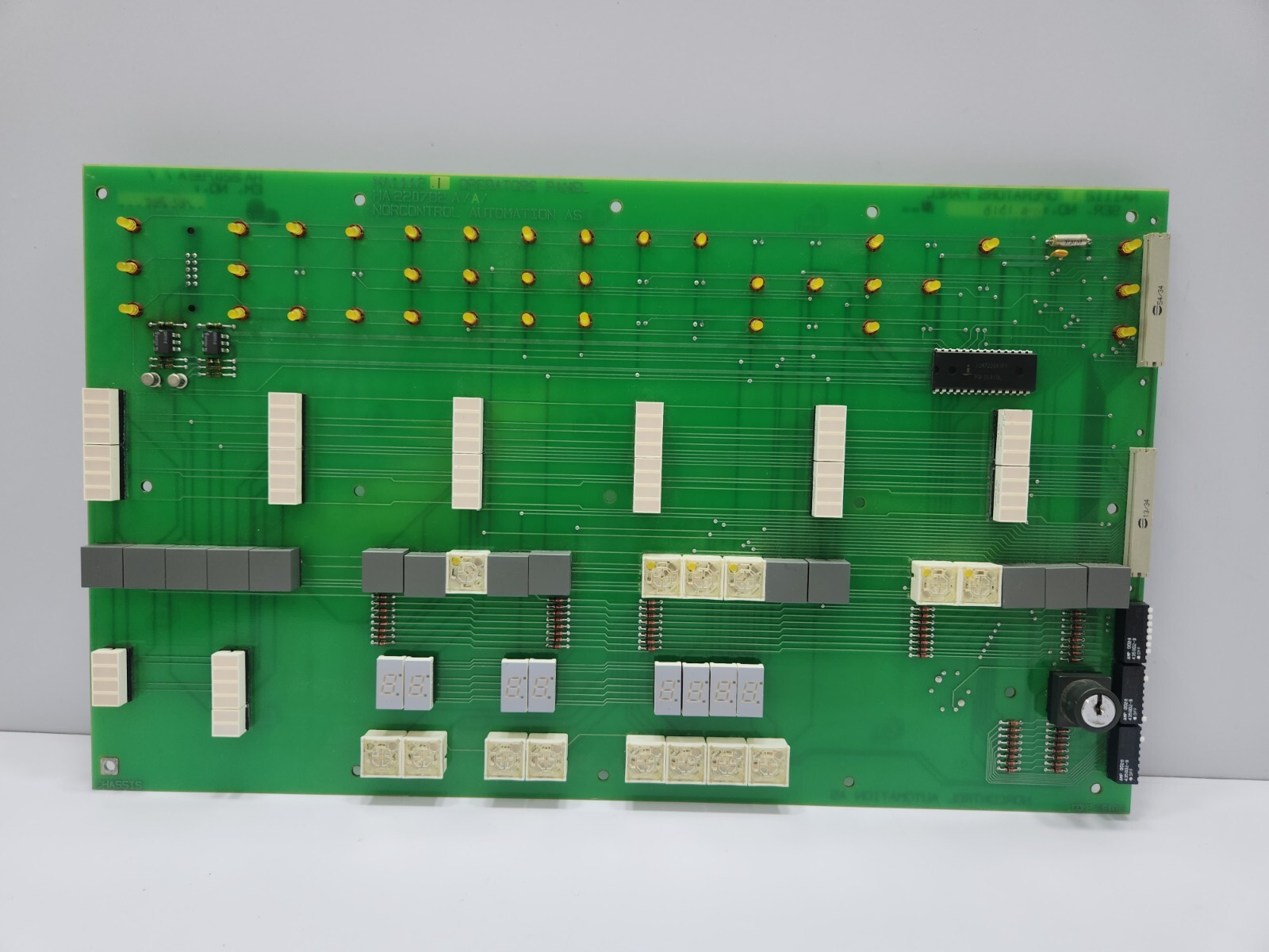 NORCONTROL NA1112.1 OPERATORS PANEL CARD HA220782A/A/
