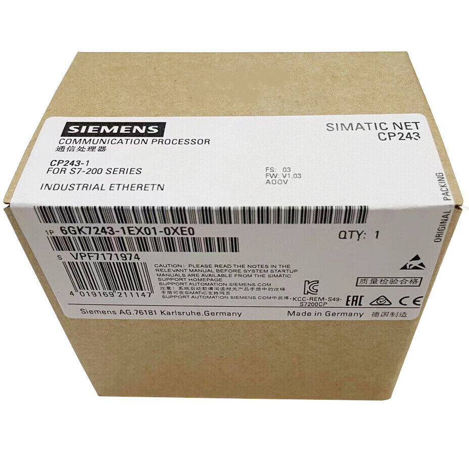 Brand NEW Siemens 6GK7243-1EX01-0XE0 6GK7 243-1EX01-0XE0 Module With Box