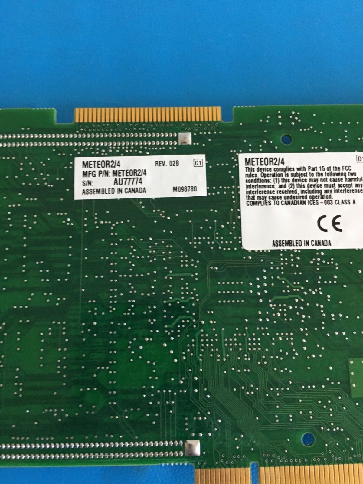 Matrox Meteor2/4 Frame Grabber PCI Video Capture Card – Industrial Imaging