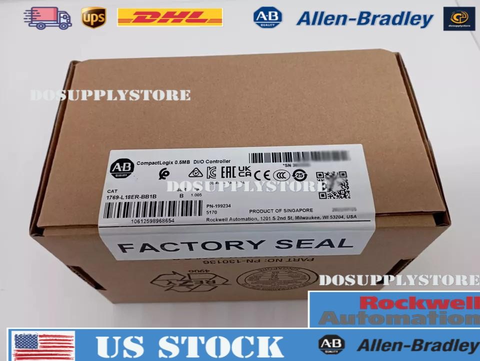 New Sealed AB 1769-L18ER-BB1B /B CompactLogix 0.5MB DI/O Controller US Stock