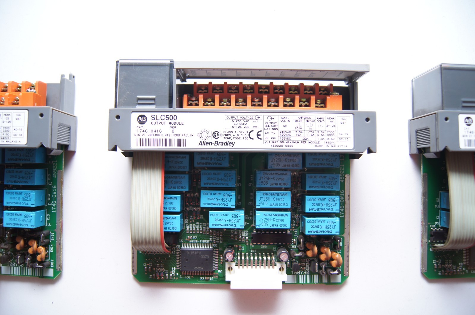 Allen Bradley SLC 500 10 Slot Rack 4x 1746-IB16 3x 1746-OW1 1x 1747-L541