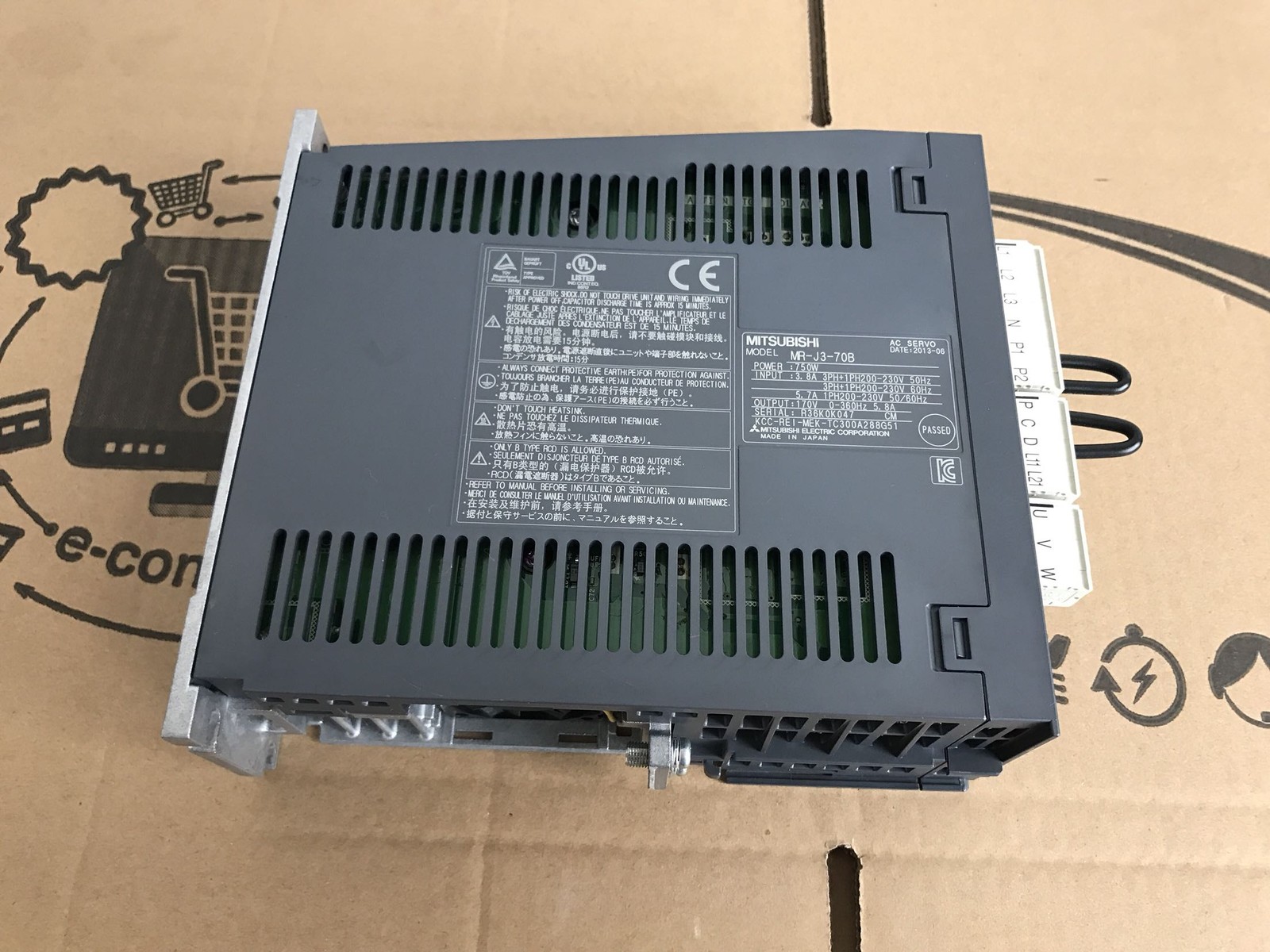 1PC USED MITSUBISHI servo drive MR-J3-70B in good condition