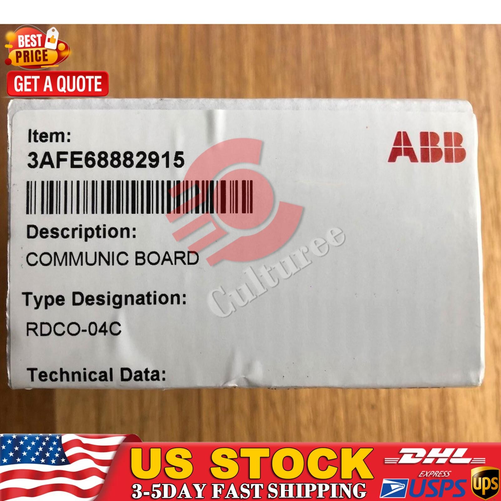 ONE new ABB RDCO-04C inverter fiber optic adapter Fast Delivery #YP1