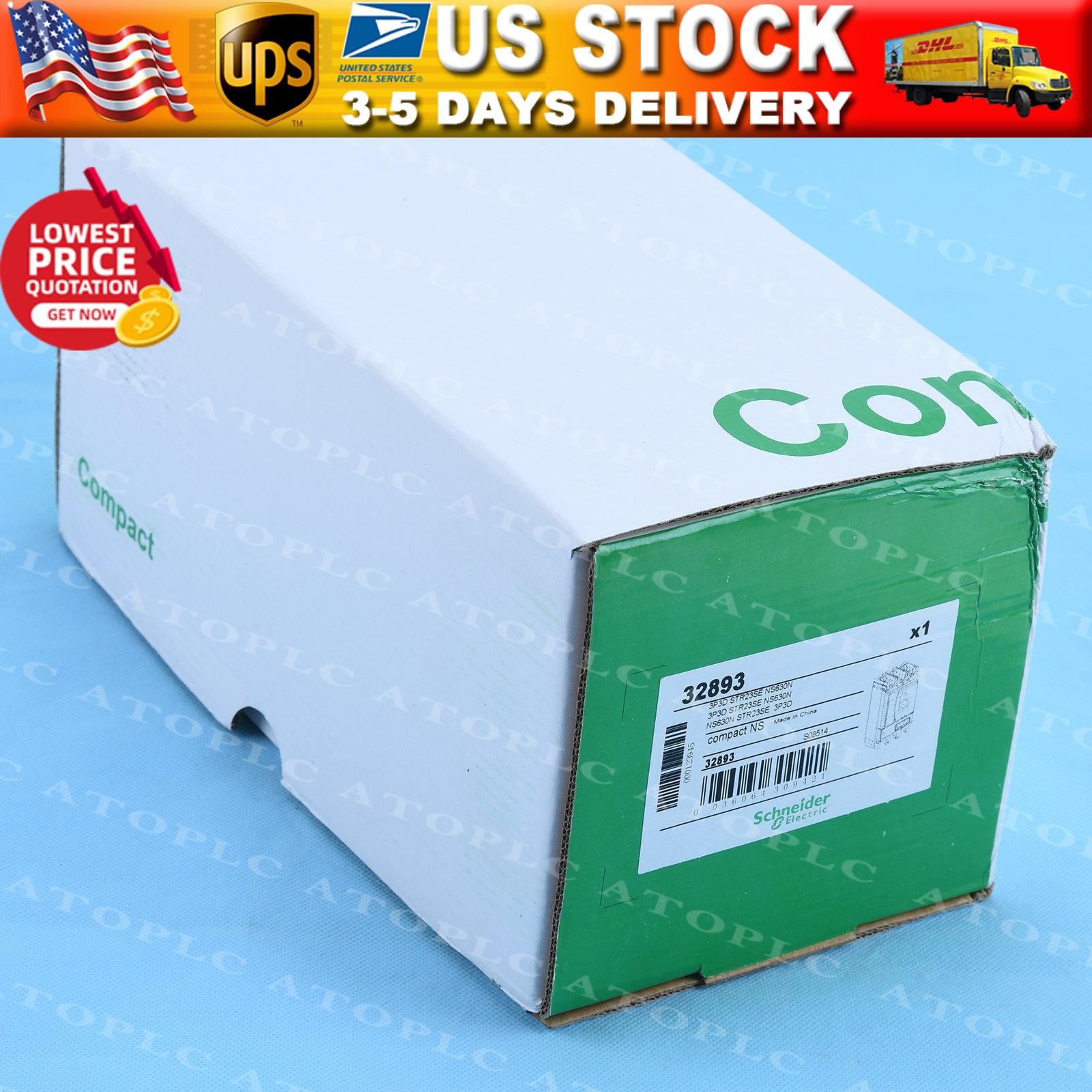 IPC New Schneider NS630N 3P 630A STR23SE Breaker Expedited Shipping