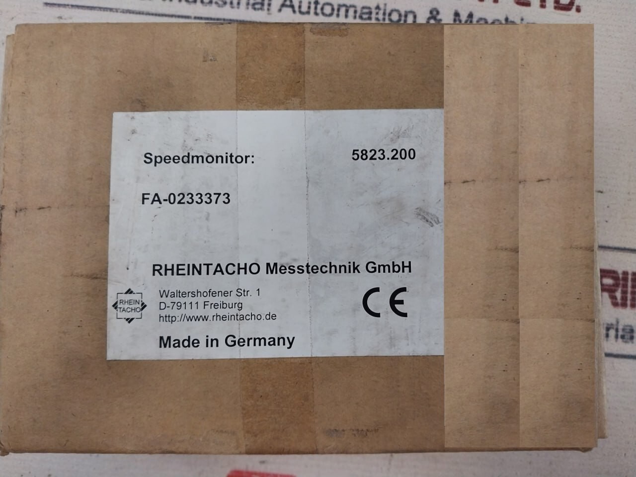 Rheintacho 5823.200 Programmable Speed Monitor 24VDC