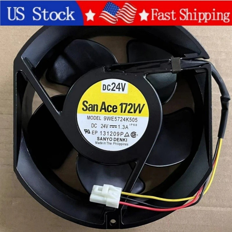 1PCS New SANYO 9WE5724K505 DC24V 1.3A Inverter Cooling Fan 9WE5724K505