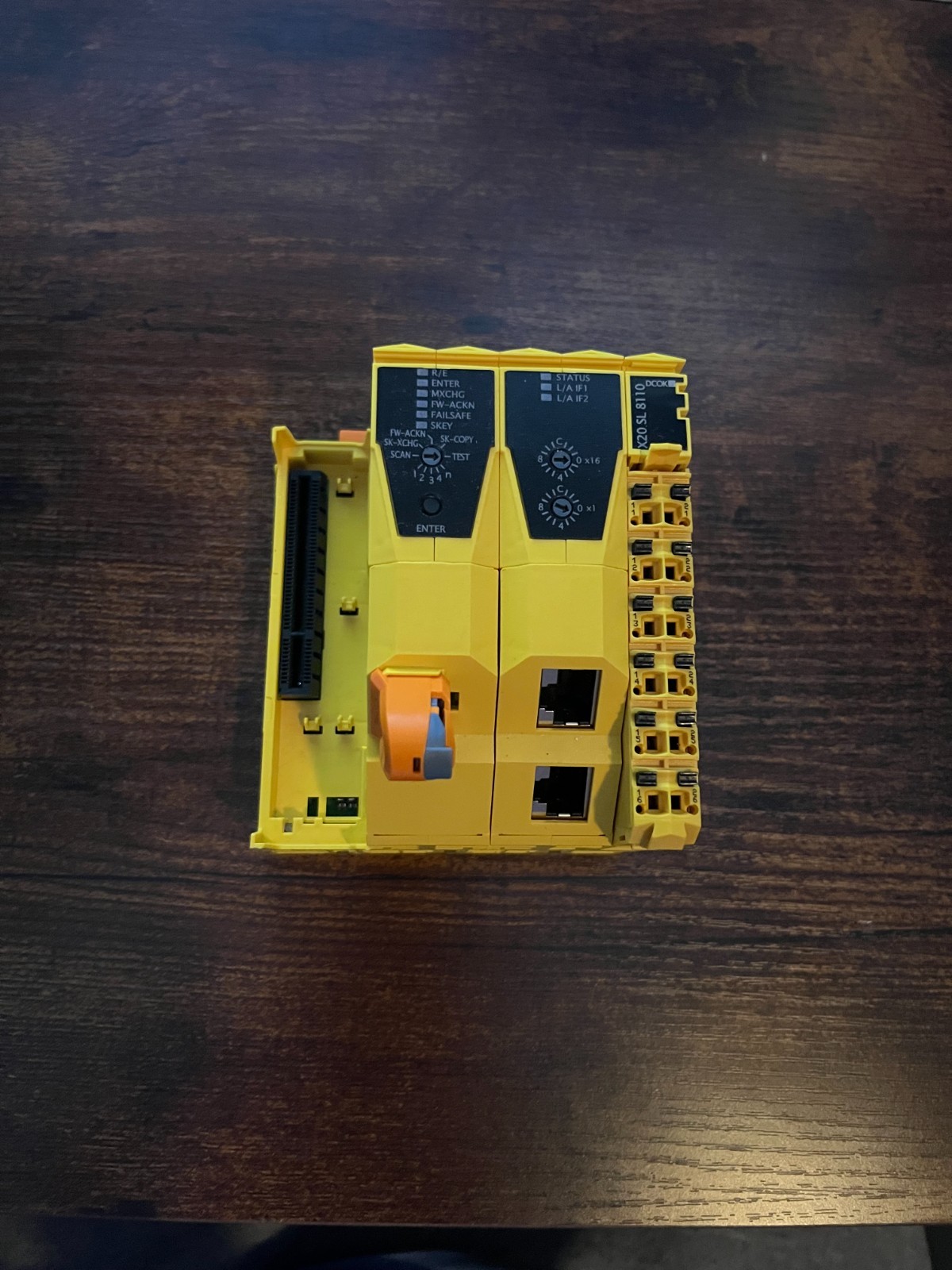 B&R X20SL8110 SAFETY CONTROLLER . USED/ TESTED + KEY . ** SHIP FROM US**