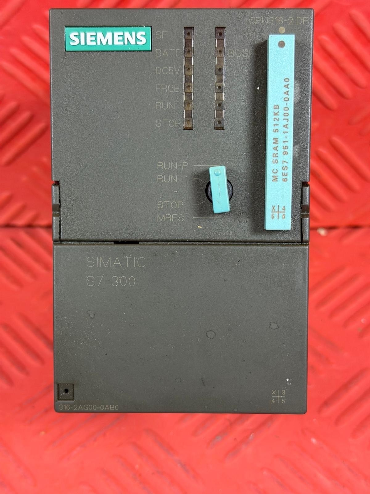 Siemens 6ES7 316-2AG00-0AB0 Simatic CPU316-2 DP MC SRAM 512KB Ready To Ship