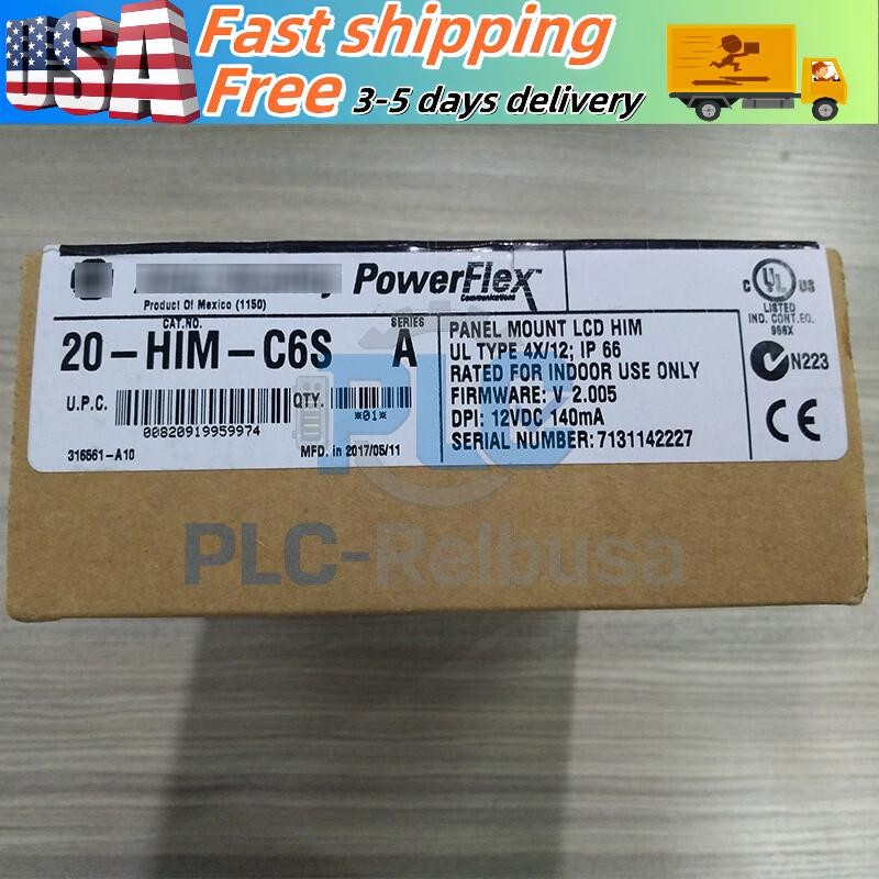 20-HIM-C6S Panel Mount LCD Motor Control 20HIMC6S New Allen-Bradley US Free Tax