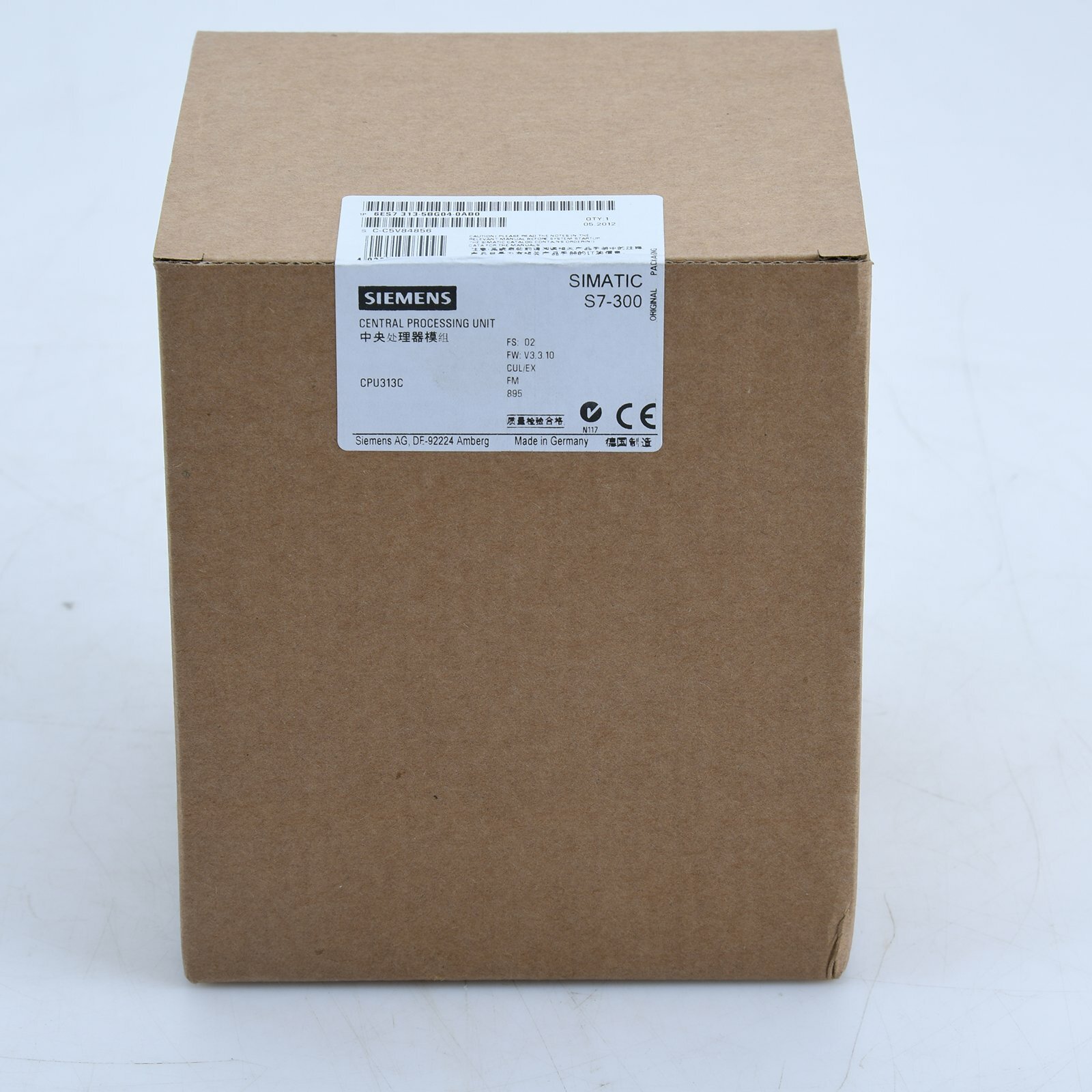 1PC NEW Siemens 6ES7313-5BG04-0AB0 6ES7 313-5BG04-0AB0 free shipping