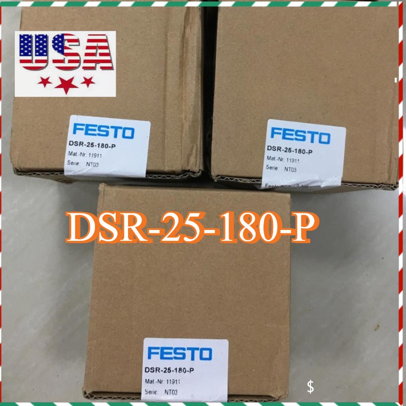 Festo DSR-25-180-P 11911 180° Vane Semi-Rotary Pneumatic Actuator New US Stock