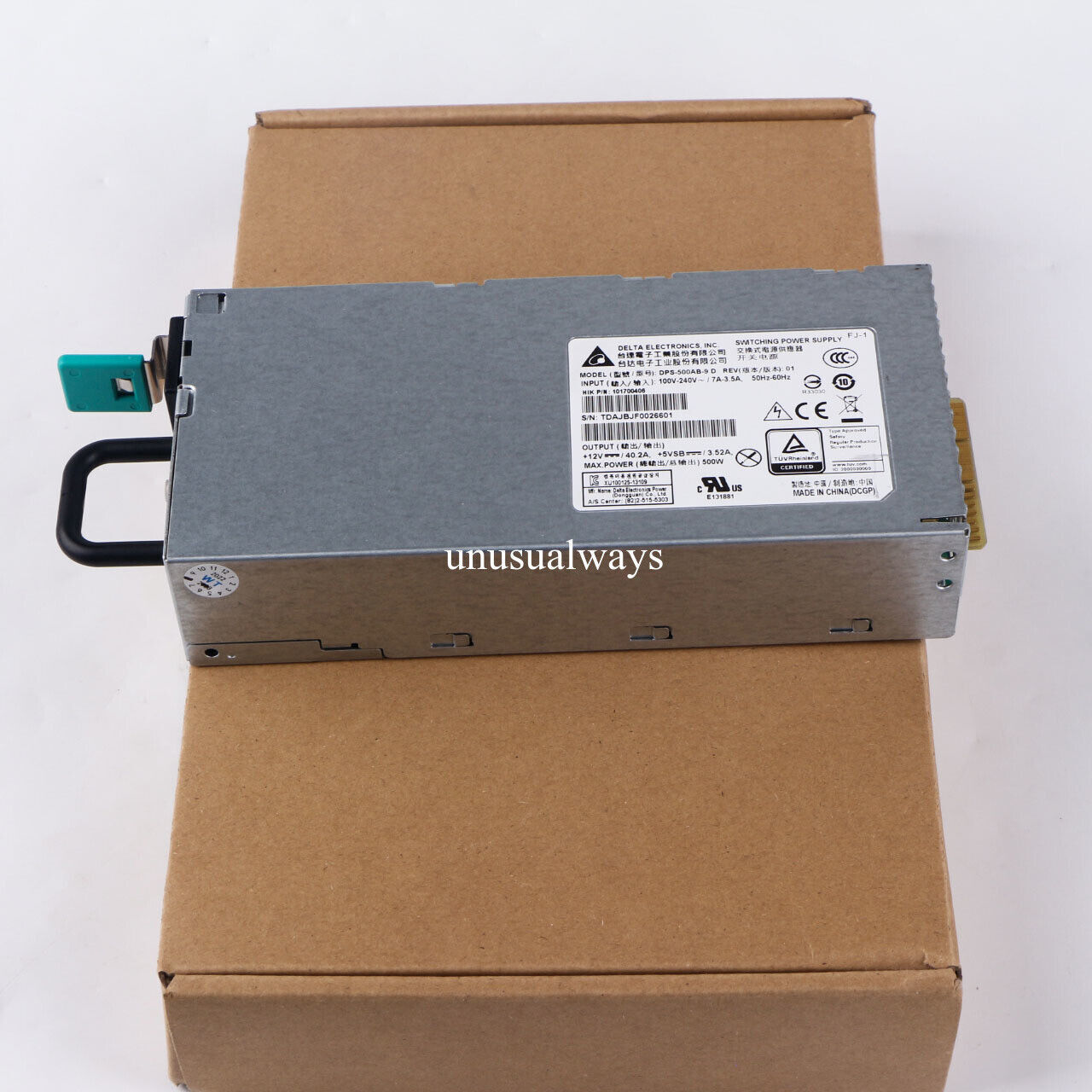 1 Pc. New For ，DPS-500AB-9D 100-240V 500W Redundant Power Supply