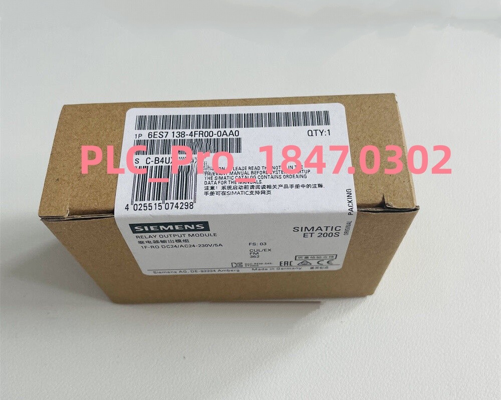 6ES7 138-4FR00-0AA0 1PCS New SIEMENS 6ES7138-4FR00-0AA0 Module Fast shipment