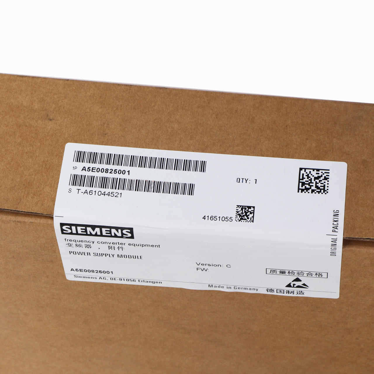A5E00825001 New Sealed SIEMENS IDG Driver Board WIth IGBT A5E00825001