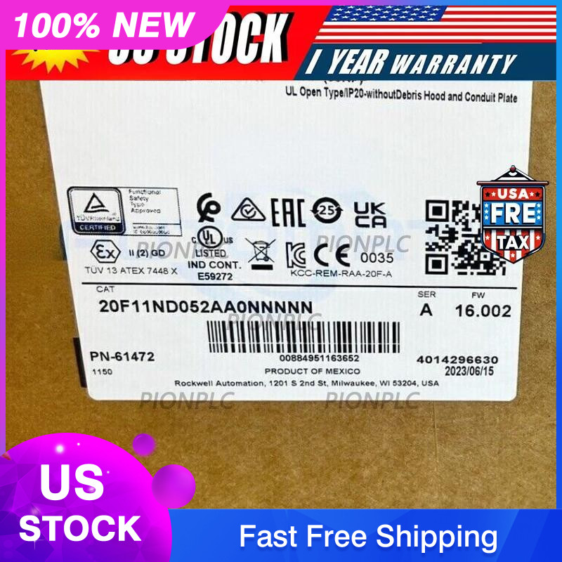 New Allen-Bradley 20F11ND052AA0NNNNN PowerFlex753 AC Drive US Free Tax