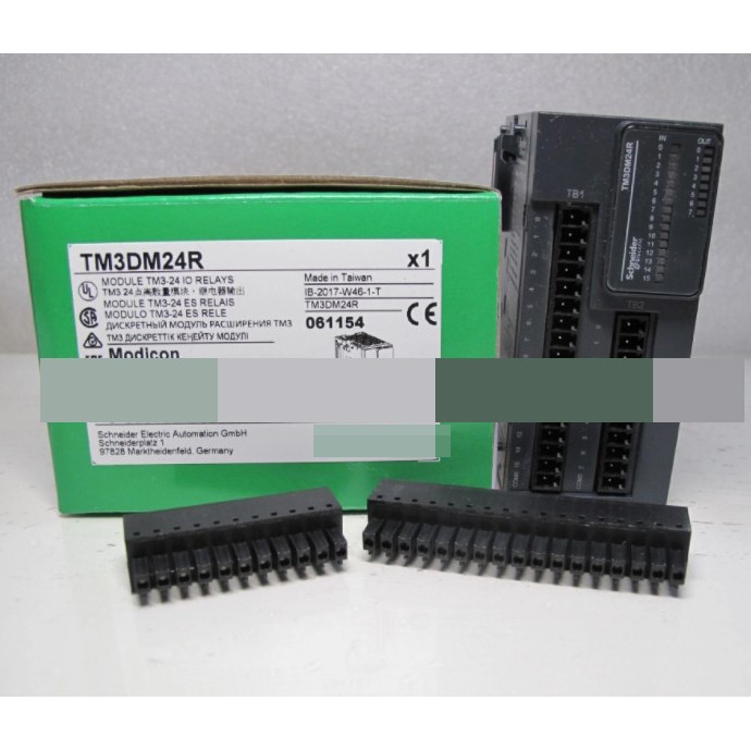 one New Schneider I/O Module TM3DM24R in box Fast Ship
