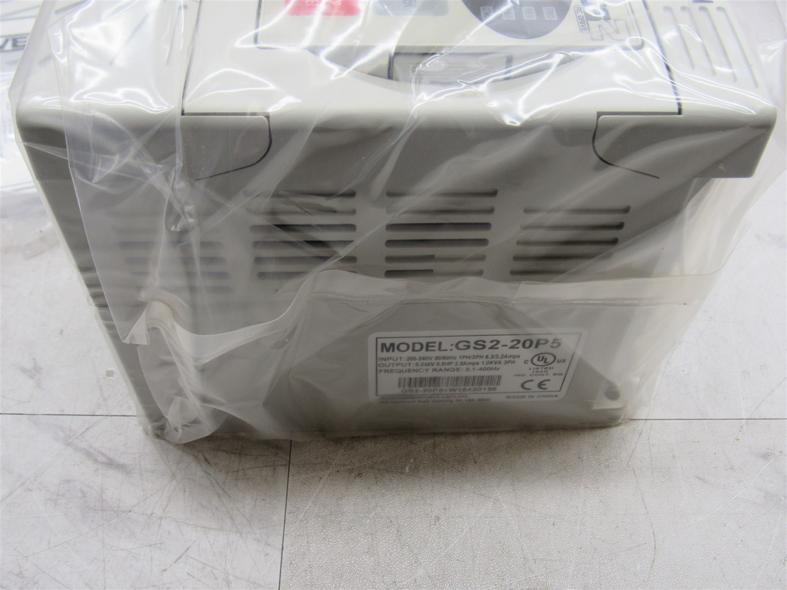 New Genuine Automation Direct AC Drive GS2-20P5 GS220P5 230V 0.5hp