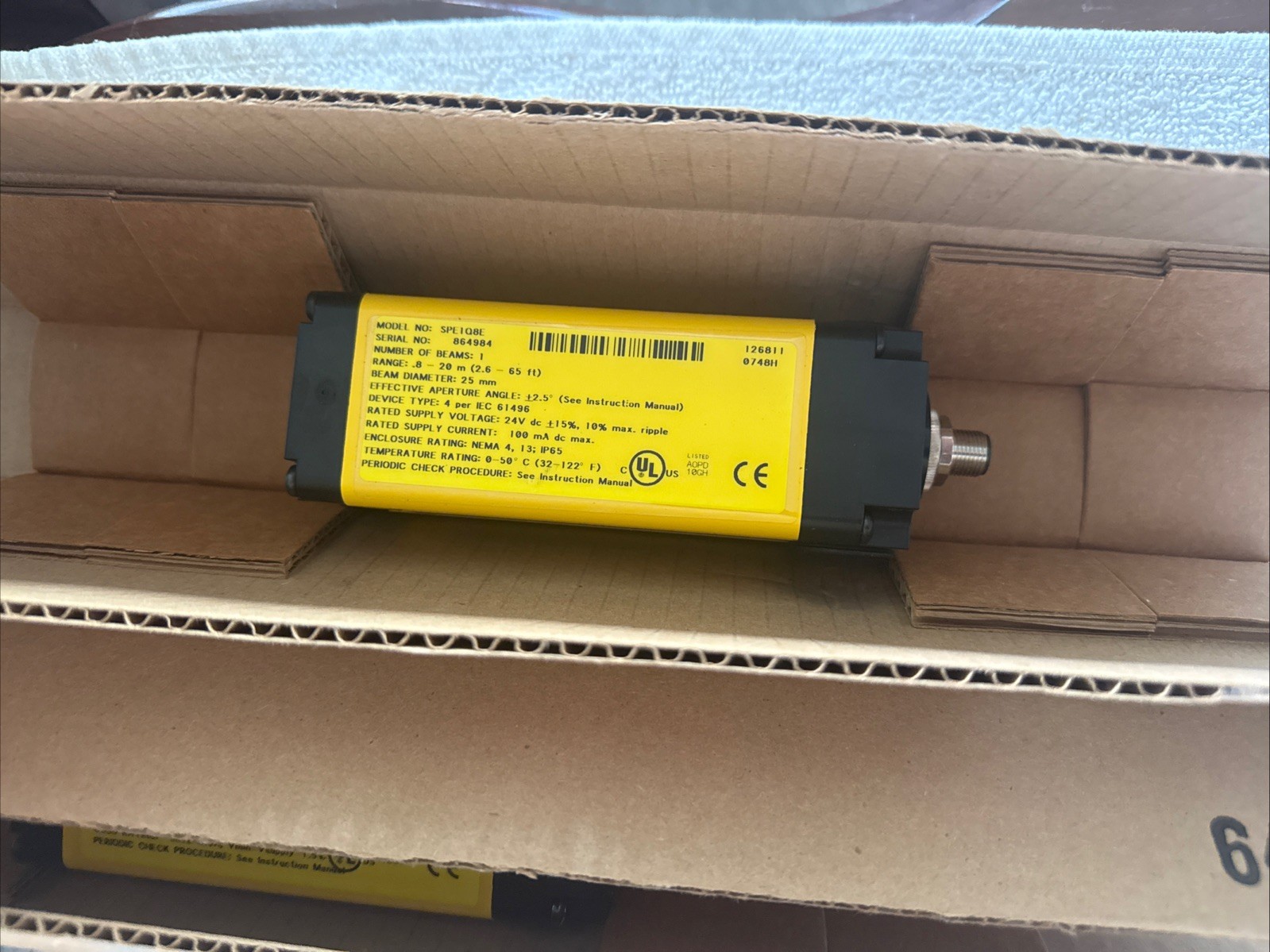 BANNER ENGINEERING KIT: 76208 SPR1Q8E & SPE1Q8E W/ 60630-30140-62864–67216-43958