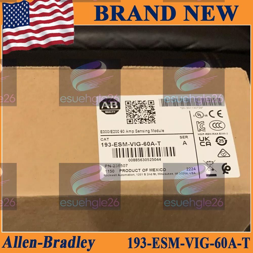 New AB 193-ESM-VIG-60A-T Ser A 60 Amp Sensing Module New In Box