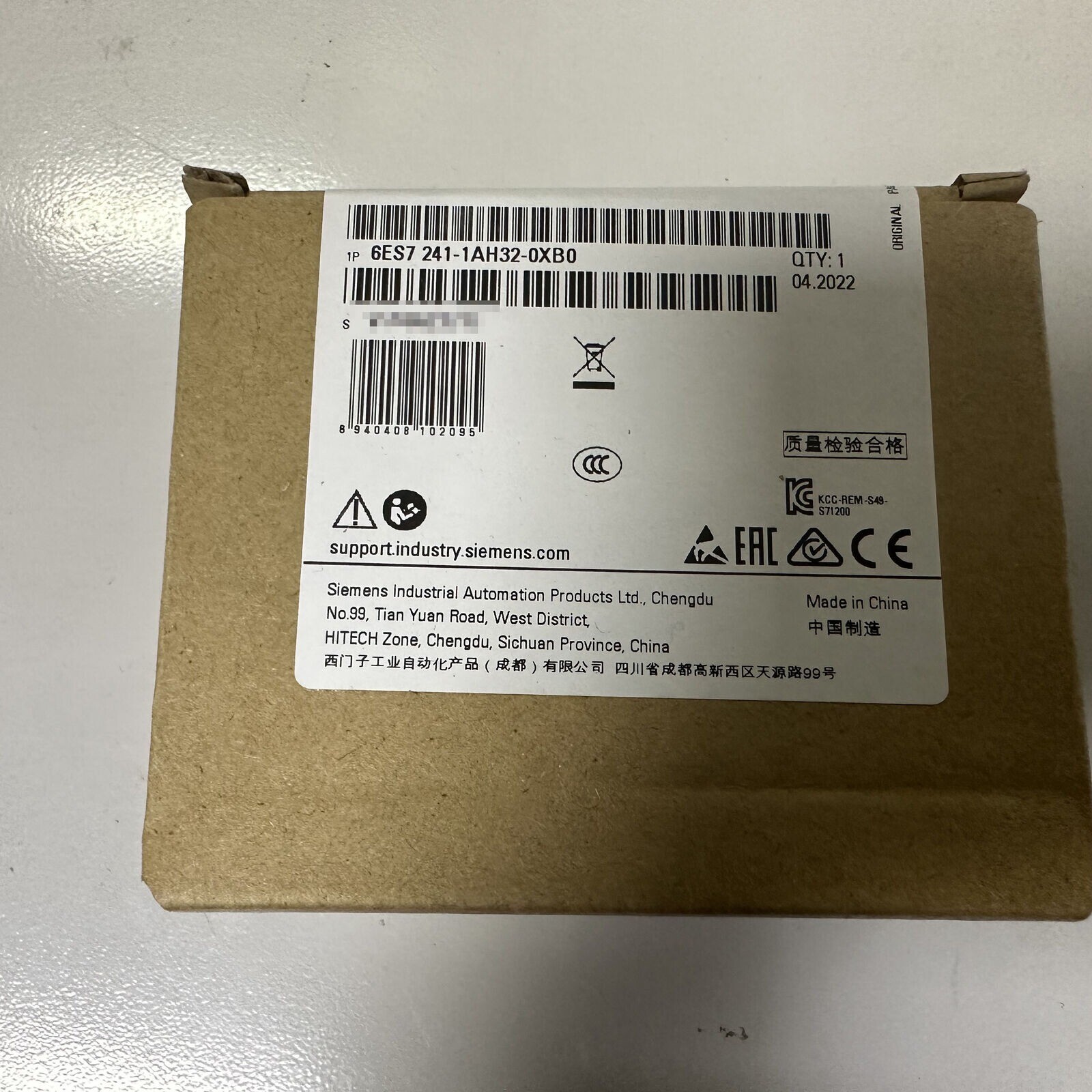 New Siemens 6ES7241-1AH32-0XB0 6ES72411AH320XB0 SIMATIC S7-1200 CM 1241
