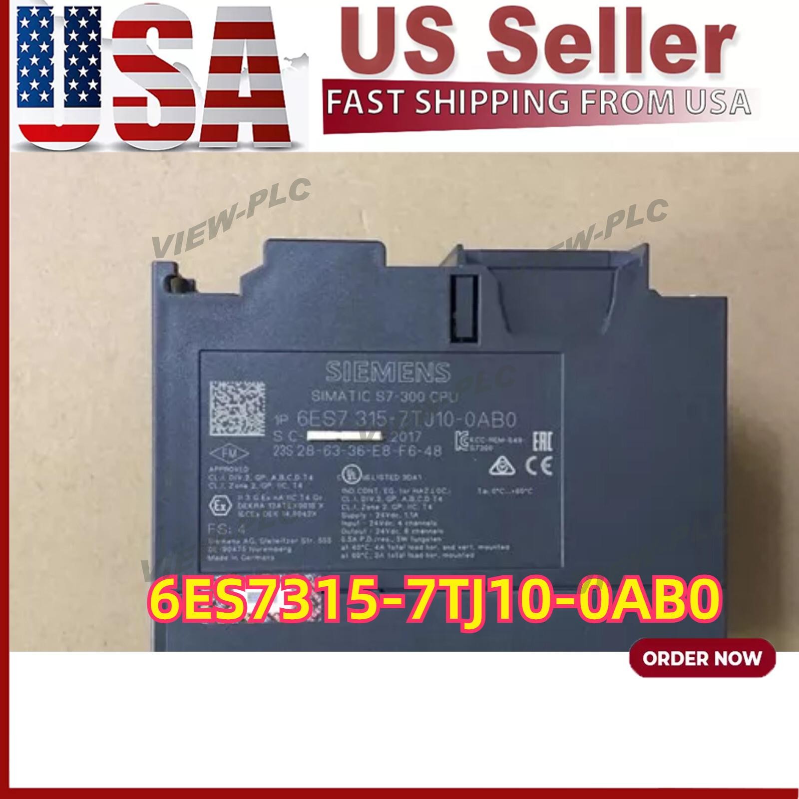 New Siemens 6ES7 315-7TJ10-0AB0 6ES7315-7TJ10-0AB0 S7-300 CPU 315T-3 PN/DP