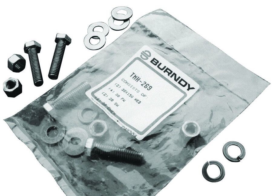 Burndy TMHG42, Fastening Hardware Kit, I-Beam Size 1/2-13, Blt L=1.50, 1 PC