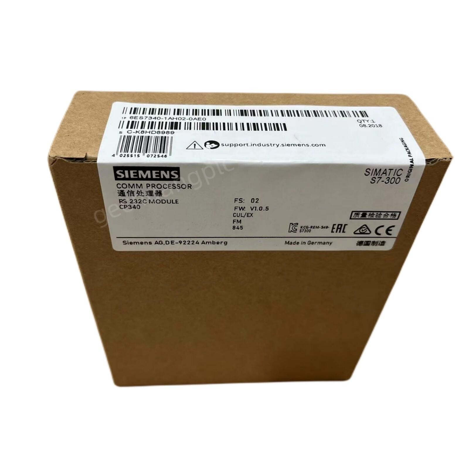 New Siemens 6ES7340-1AH02-0AE0 6ES7 340-1AH02-0AE0 SIMATIC S7-300, CP 340