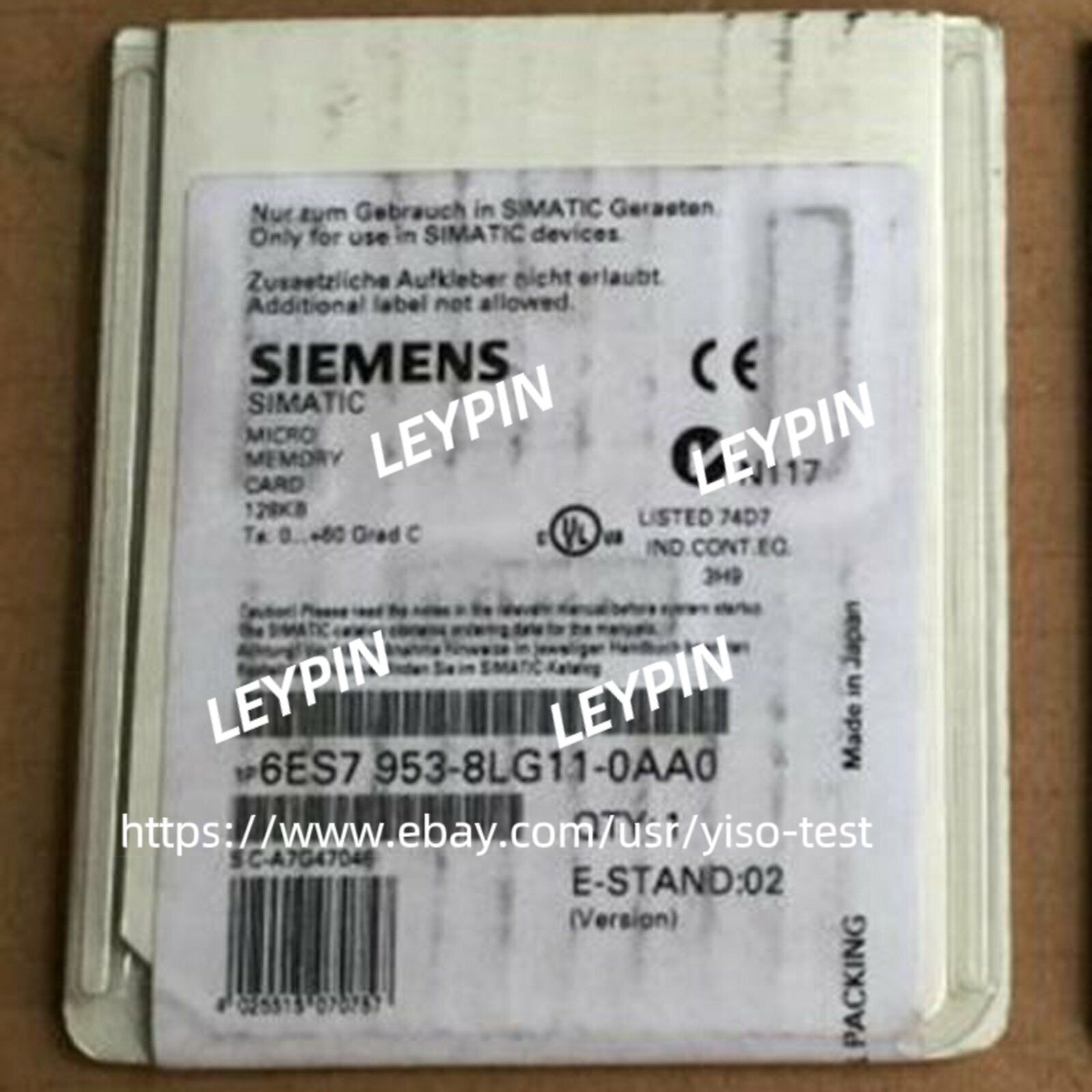 6ES7 953-8LG11-0AA0 SIEMENS 6ES7953-8LG11-0AA0 MEMORY CARD F. S7-300/C7/ET 200S
