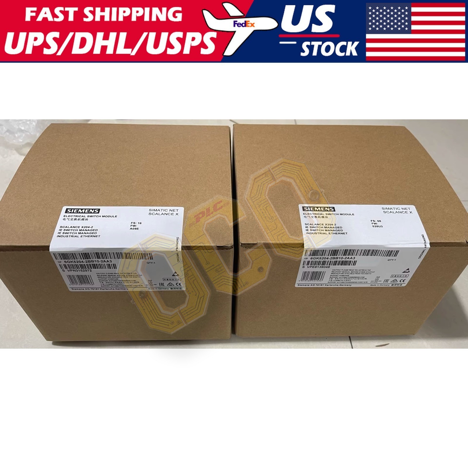 Siemens 6GK5204-2BB10-2AA3 6GK5 204-2BB10-2AA3 SIMATIC NET SCALANCE X204-2 6-P