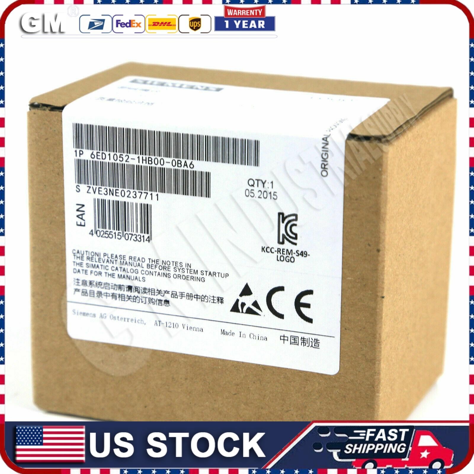 New Siemens 6ED1052-1HB00-0BA6 6ED10521HB000BA6 LOGO 24RC logic module