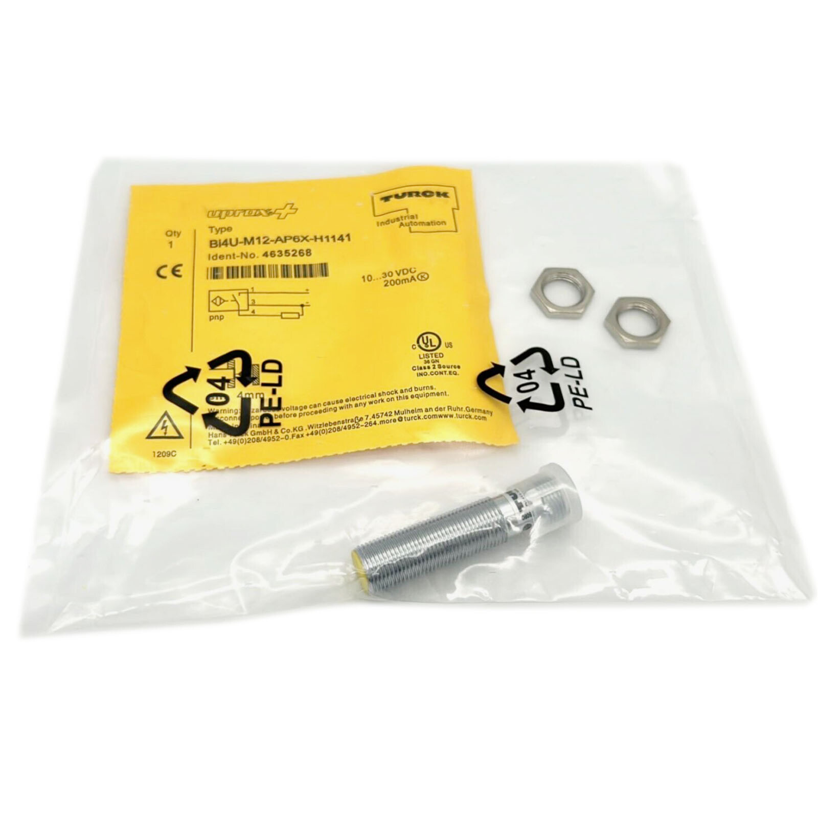 New Turck BI4U-M12-AP6X-H1141 Proximity Switch Sensor